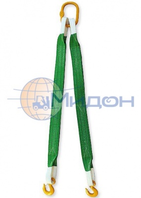 Строп текстильный паук 2-ветвевой (2СТ) 125мм 8,0т 10м