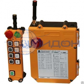 Комплект промышленного радиоуправления A25-8D Telecrane 220v-380v, 8-кнопок, 2-скоростной, старт, ключ, стоп, сигнал