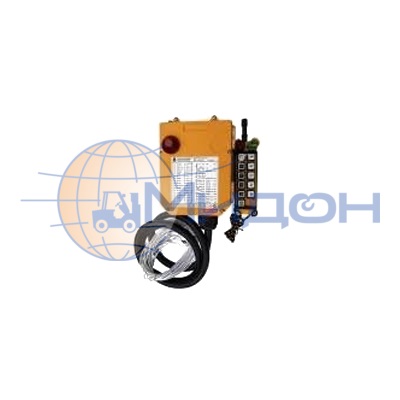 Пульт для промышленного радиоуправления A21-E1B Telecrane 220v-380v, 6-кнопок, 1-скоростной, старт, ключ, стоп