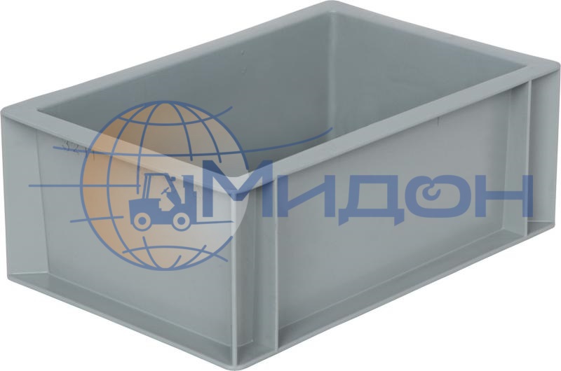 Ящик пластиковый 800 универсальный, сплошной, гладкое дно 300 х 200 х 120